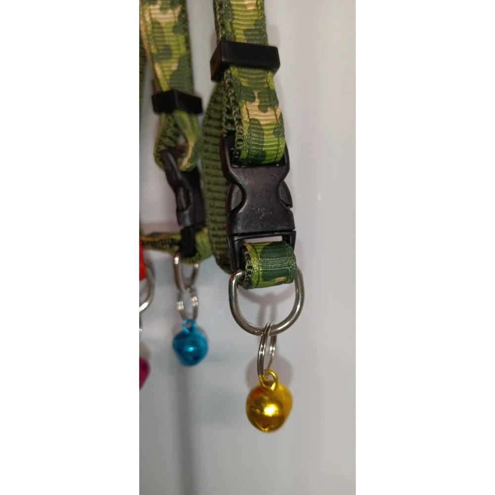 Anzai Pet Supplies 12 Multi print pet collars with clip and bell